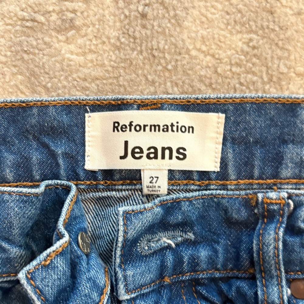 Reformation Denim Blue Jeans - Picture 2 of 5